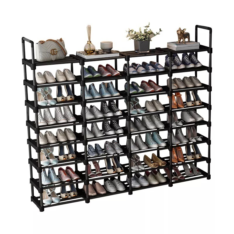 Large 5-tier Metal Shoe Shelf Space Saving Storage Organizer For Closet Bedroom