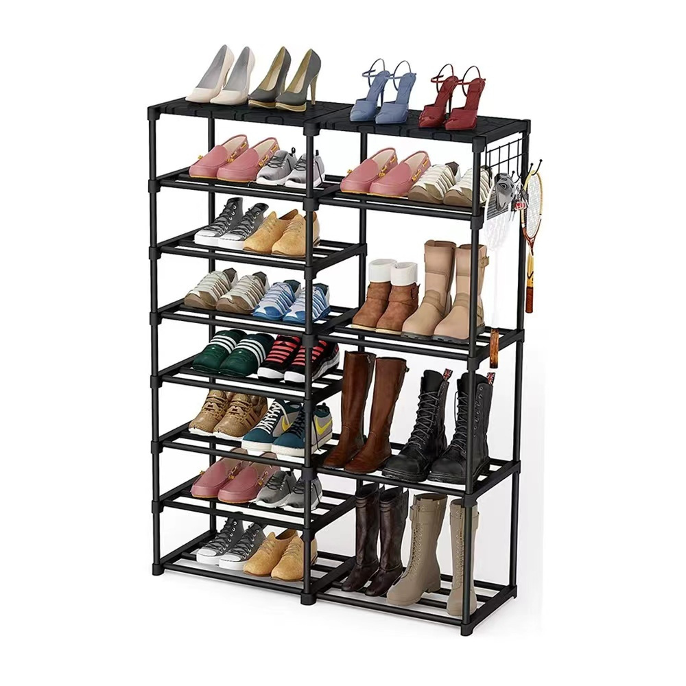 Wholesale 6 Tier Shoe Storage Cabinet 24 Pair Plastic Shoe Shelves Organizer Shoe Rack For Closet Hallway Bedroom Entryway