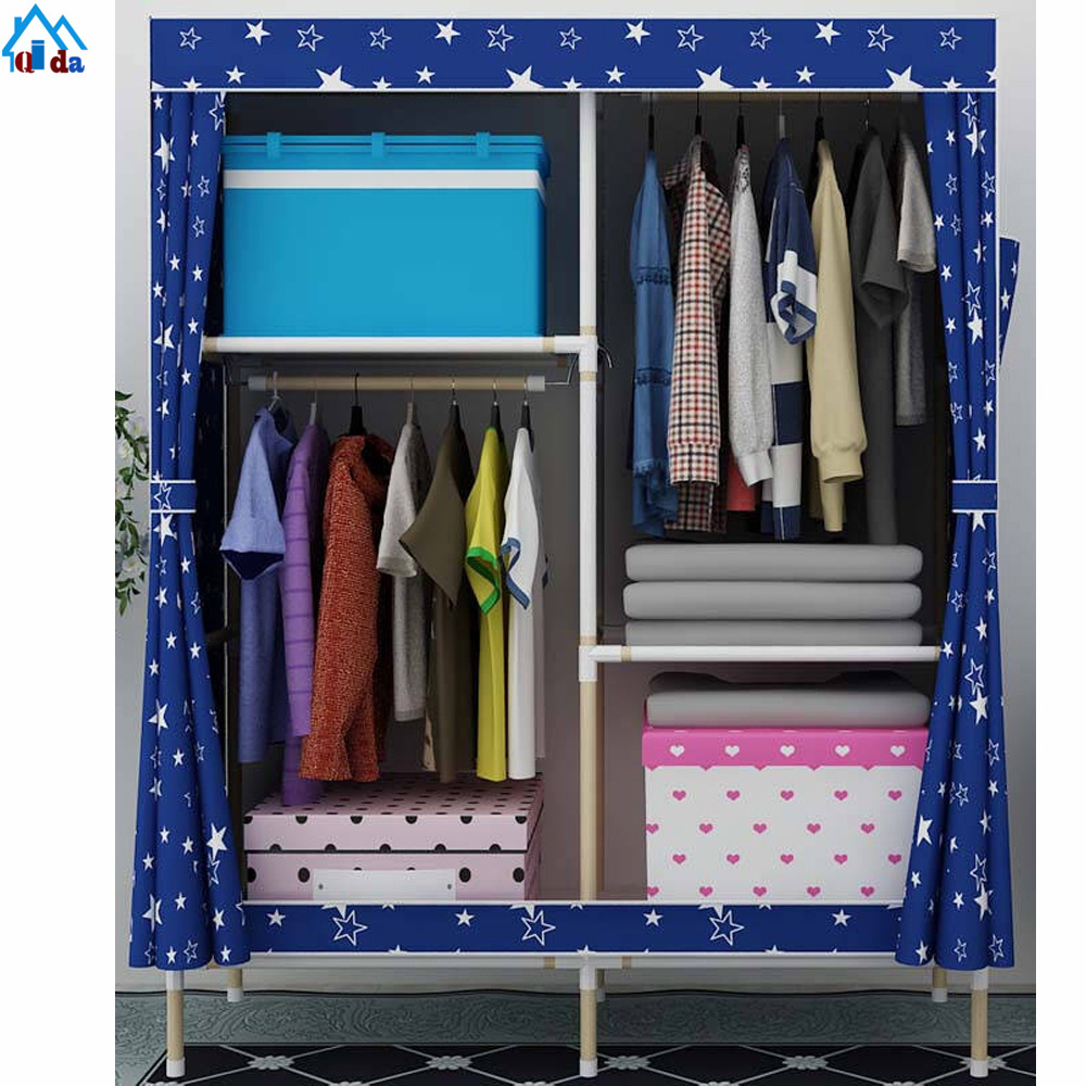 breathable non-woven fabric armoire cheap portable wardrobes bedroom