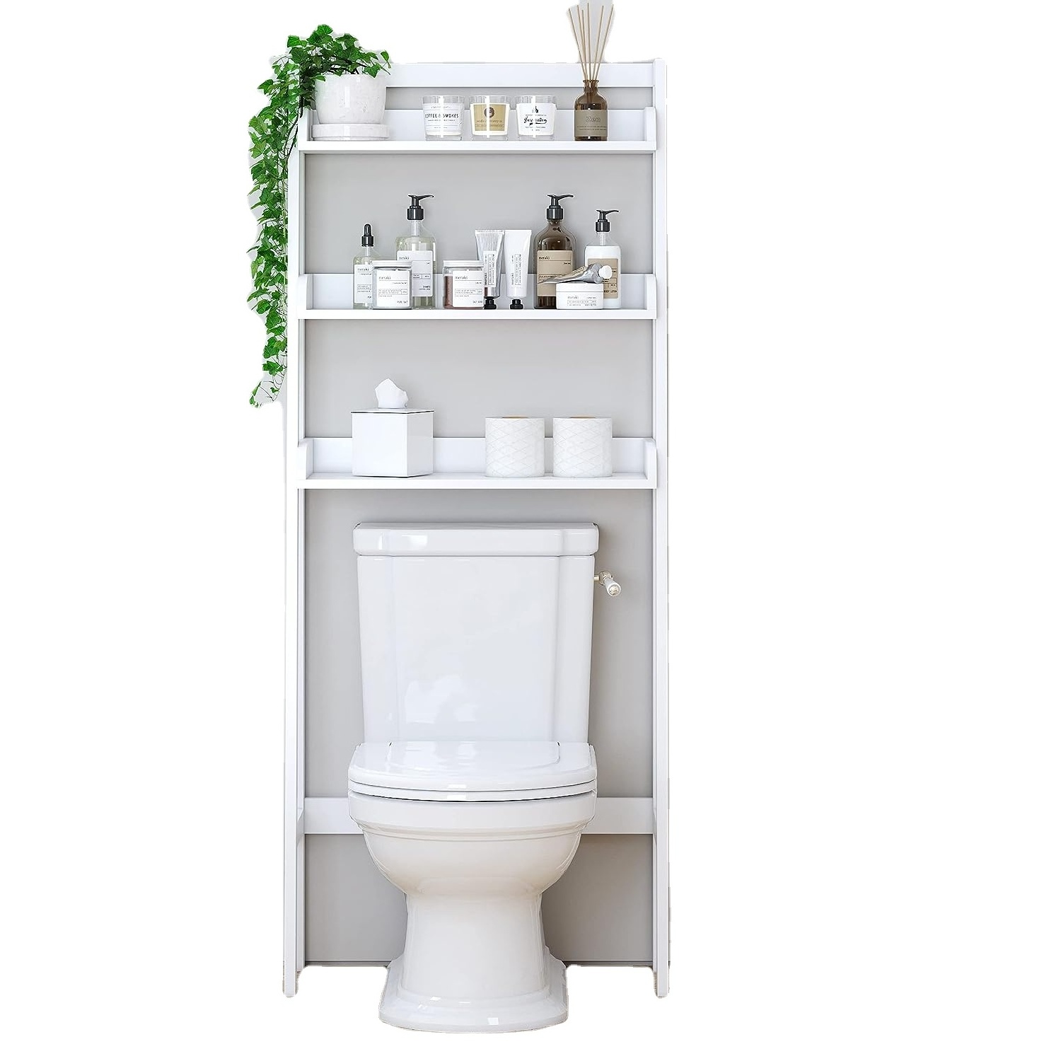 3-Shelf Bathroom Organizer Over The Toilet, 3-Tier Shelf, Spacesaver