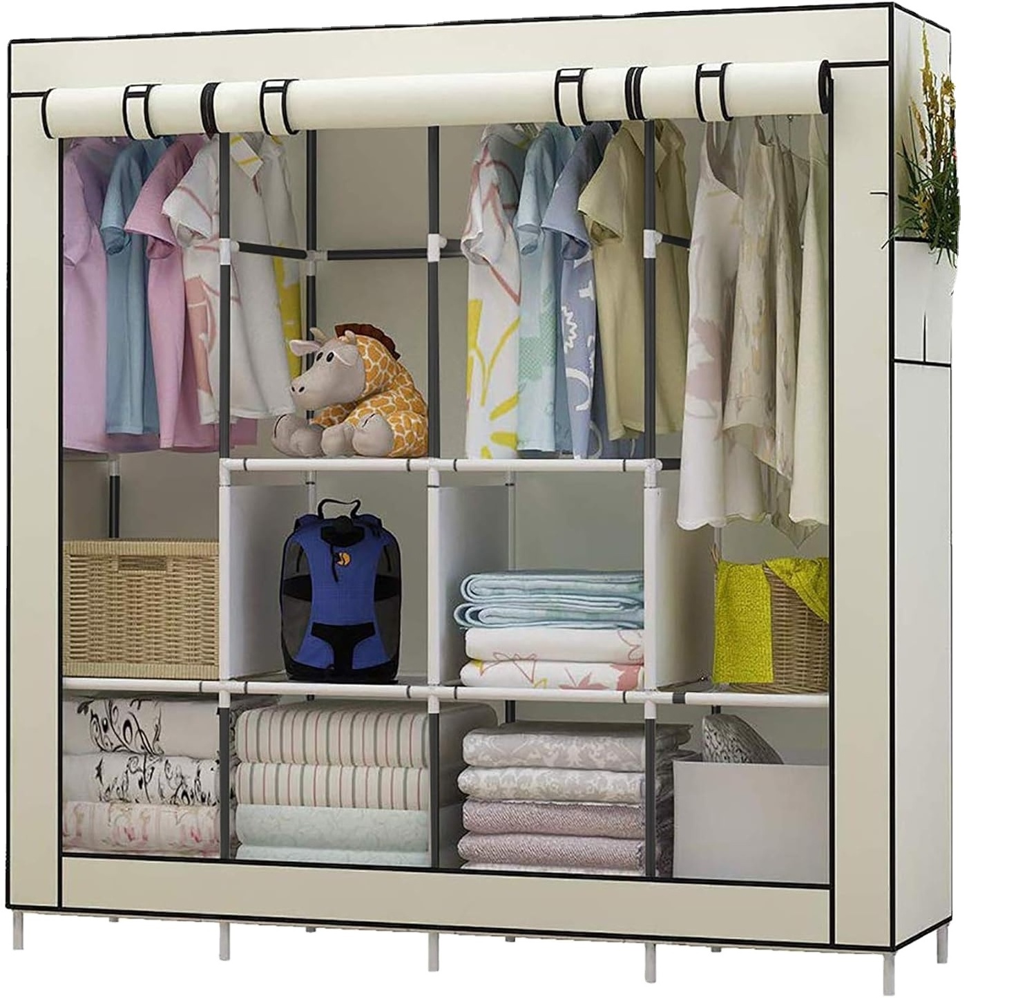 high-quality cheap portable bedroom closet wardrobe cabinets home furniture armoire latest wardrobe portable closet