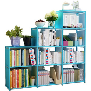 Fashion living room furniture portable cloth bookshelf/book shelf/book storage