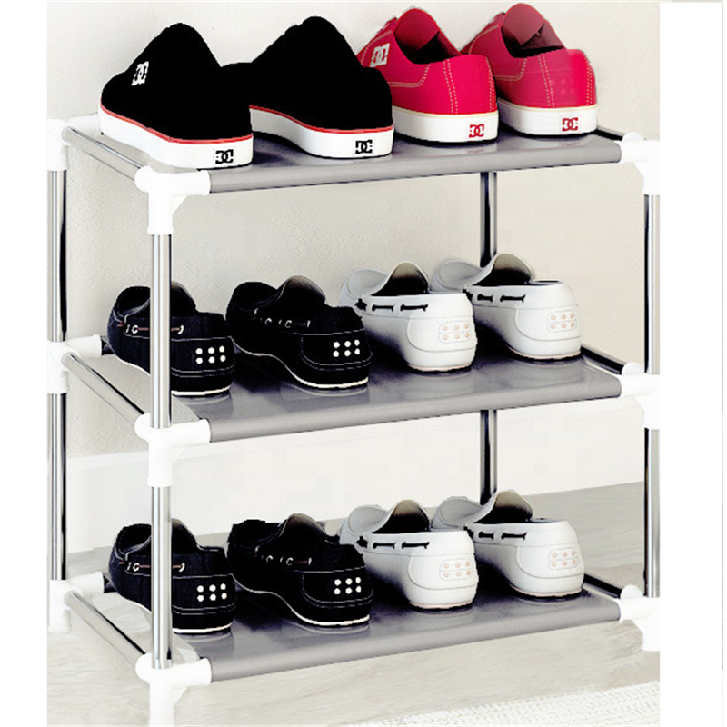 Modern Furniture Display Plastic Shelf Metal Rack Shoe Cabinet