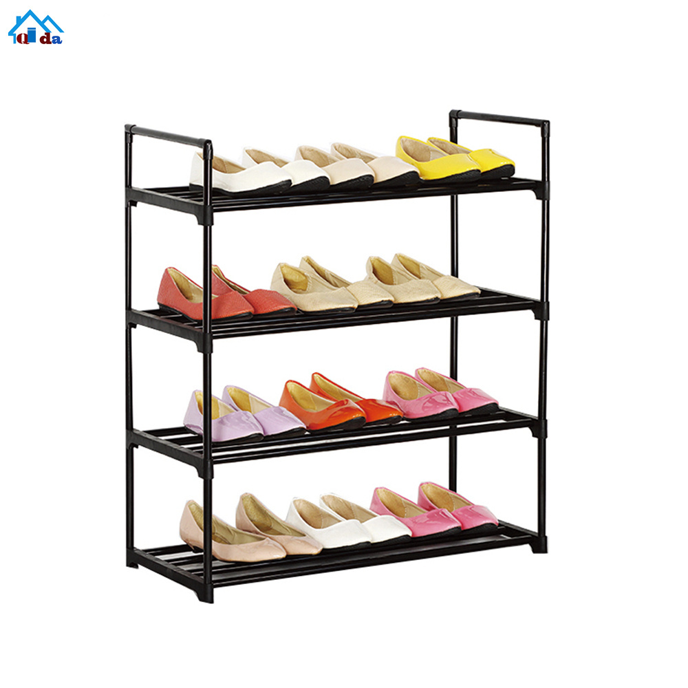 Storage cabinet assembled 4 Tiers shoe rack stainless steel fivetiers metal shoe cabinet