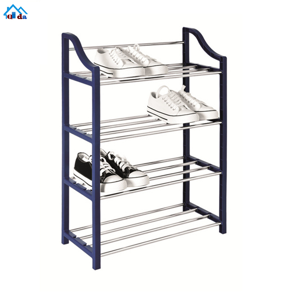 Storage cabinet assembled 4 Tiers shoe rack stainless steel fivetiers metal shoe cabinet