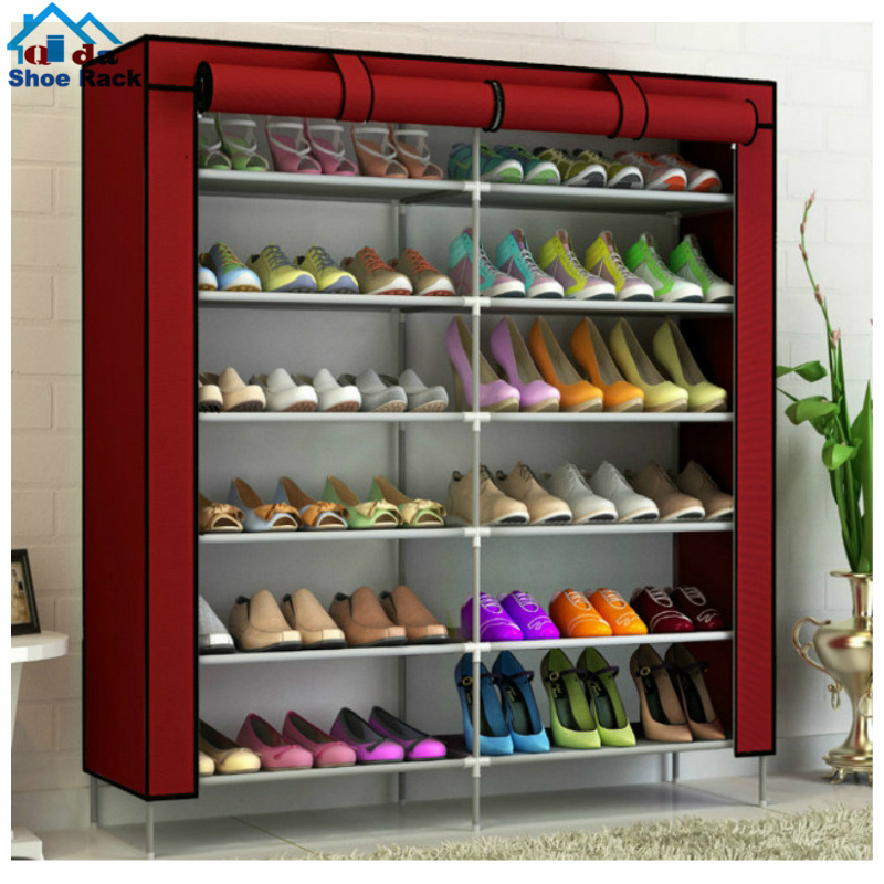 Multifunctional simple combination shoes cabinet 30/40 Pairs shoes stand shelf 6 layers 9 grid shoe rack