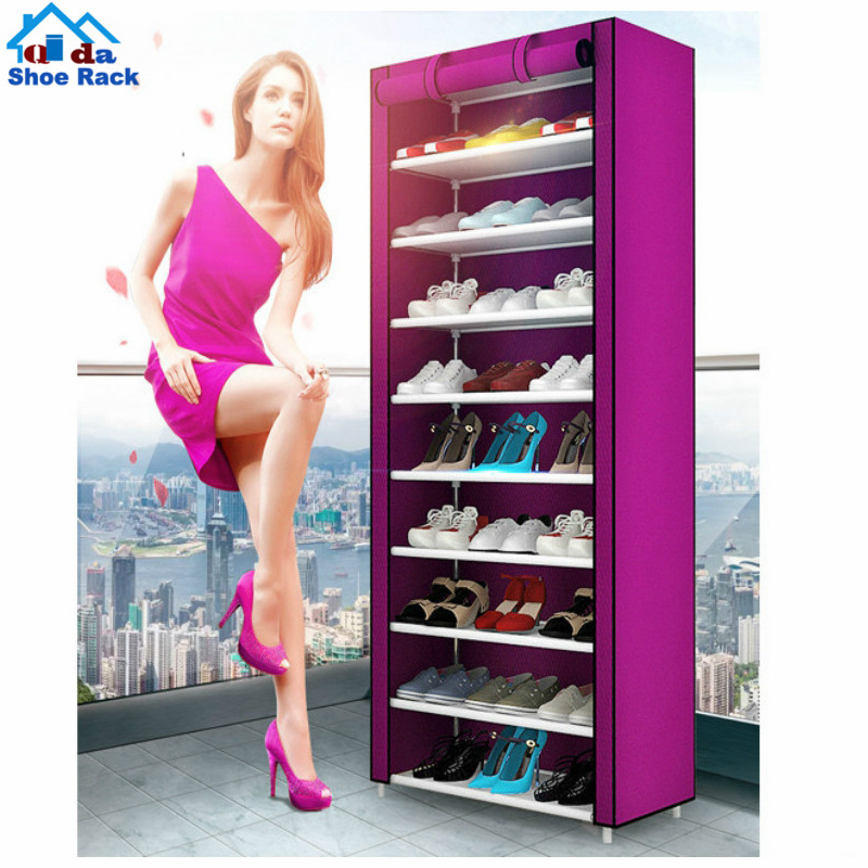 2015 big size living room shoe rack fashion style iron tube 30/50/100 pair shoe rack