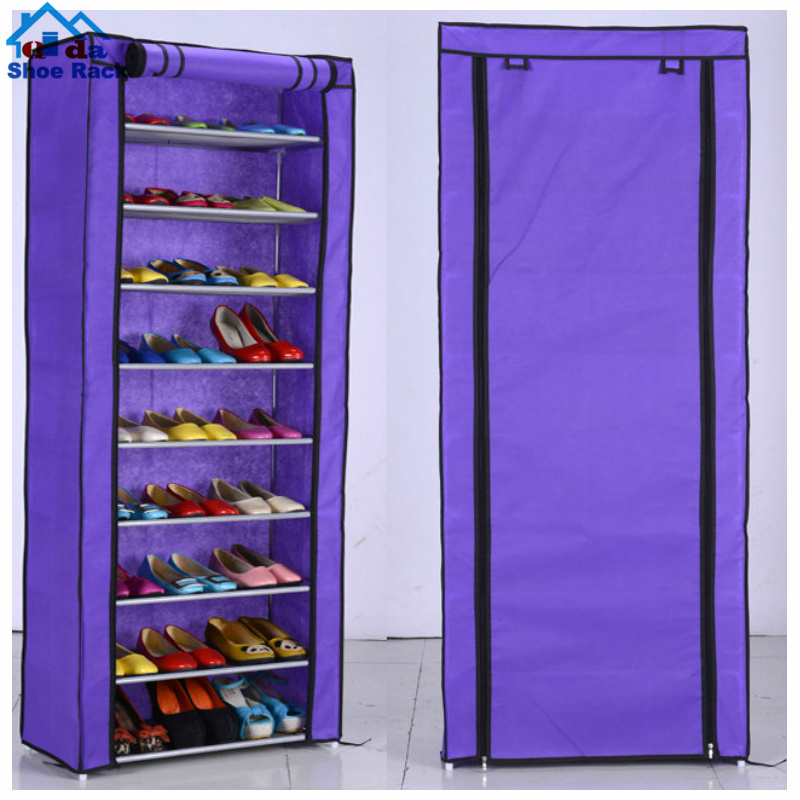 2024 China Manufacture Home Family Fabric Shoe Rack With Cover