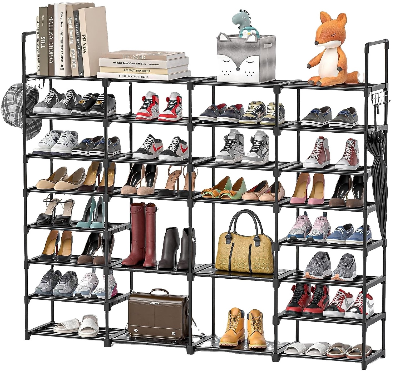 Easy install outdoor shoe storage cabinets plastic shoe rack