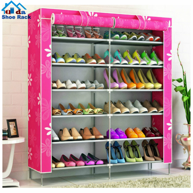 Simple multi-layer shoe rack dust-proof storage space-saving shoe cabinet assembly small shoe rack