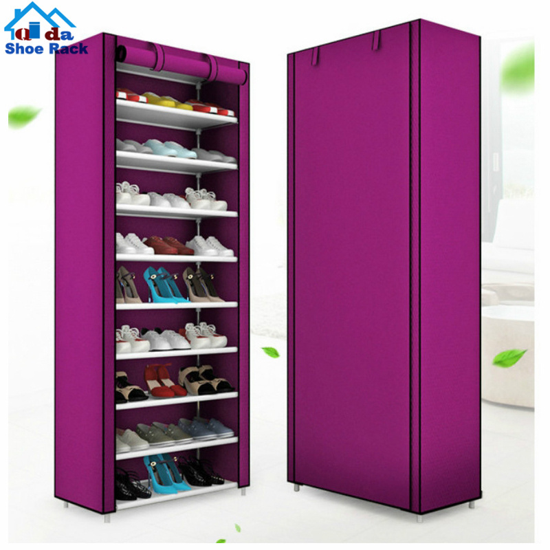 Simple multi-layer shoe rack dust-proof storage space-saving shoe cabinet assembly small shoe rack