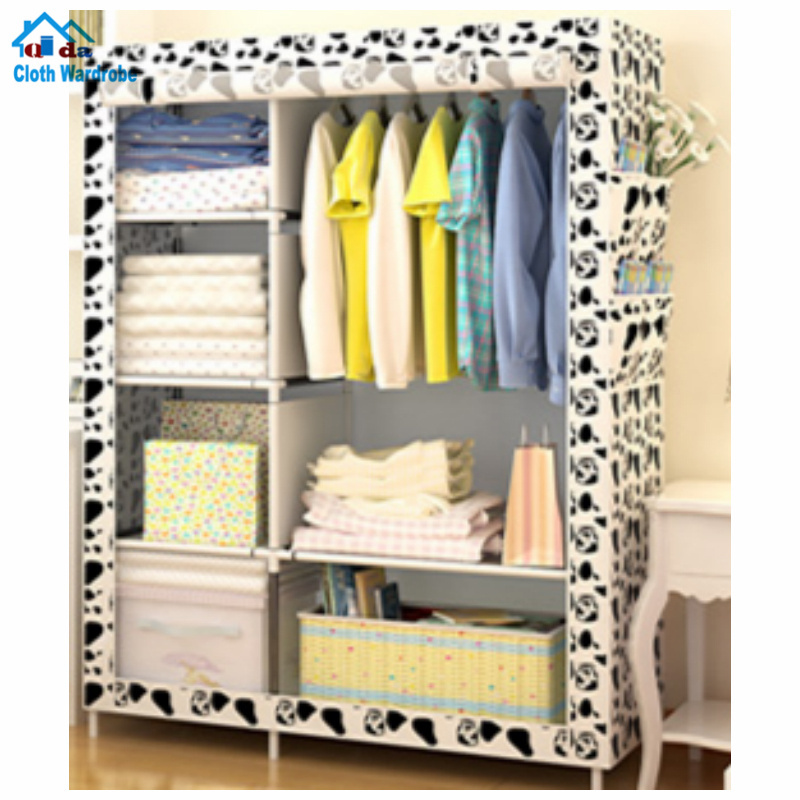 2018 Freestanding Plastic diy folding cupboard baby wardrobe cupboard kids wardrobe