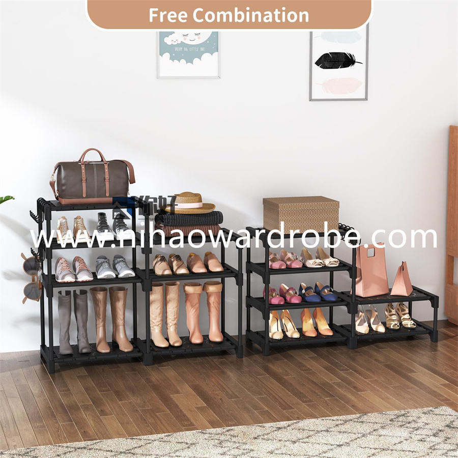 shoe rack bench 30 Pair 10 Tier Space Saving Storage Organizer Free Standing Shoe Tower Rack