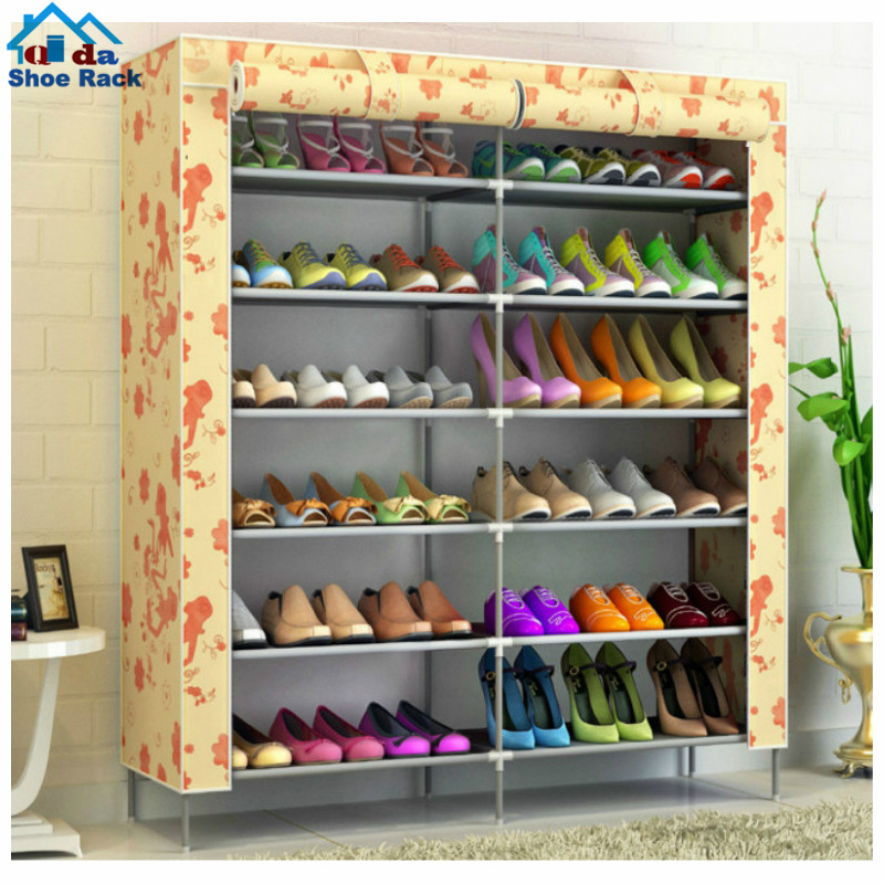 Metal shoe rack 10 tier shoe cabinet modern