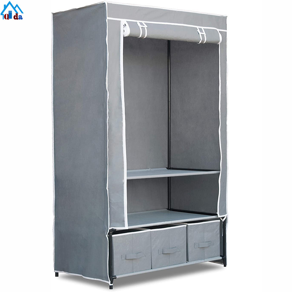 Small stable Oxford cloth portable fabric wardrobe with cover cloth wardrobe