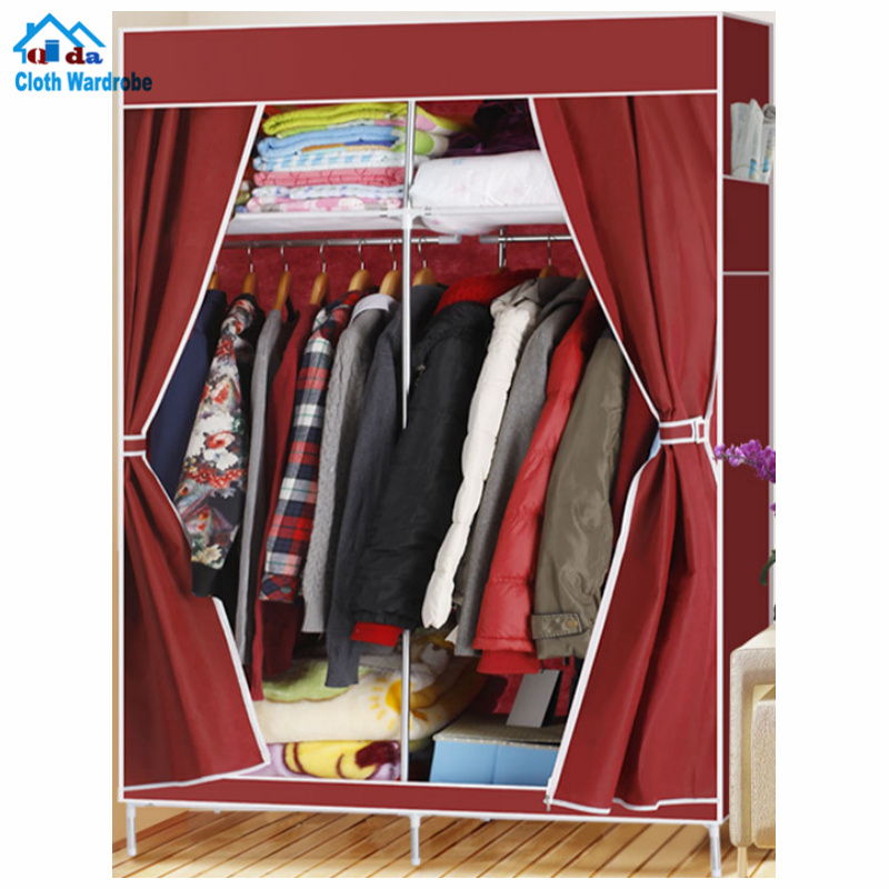 Portable Wardrobe for Hanging Clothes Combination Armoire Modular Cabinet for Space Saving