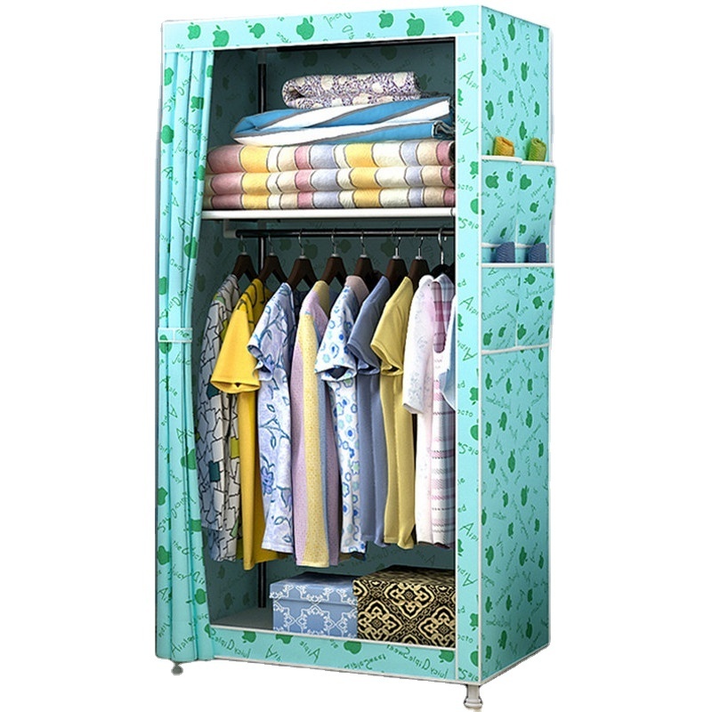 Portable Wardrobe for Hanging Clothes Combination Armoire Modular Cabinet for Space Saving