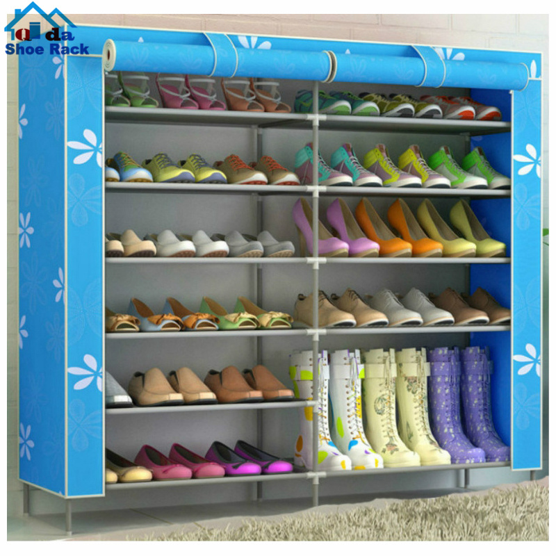 Wholesale Double Foldable Storage Plastic Magic Shoe Rack