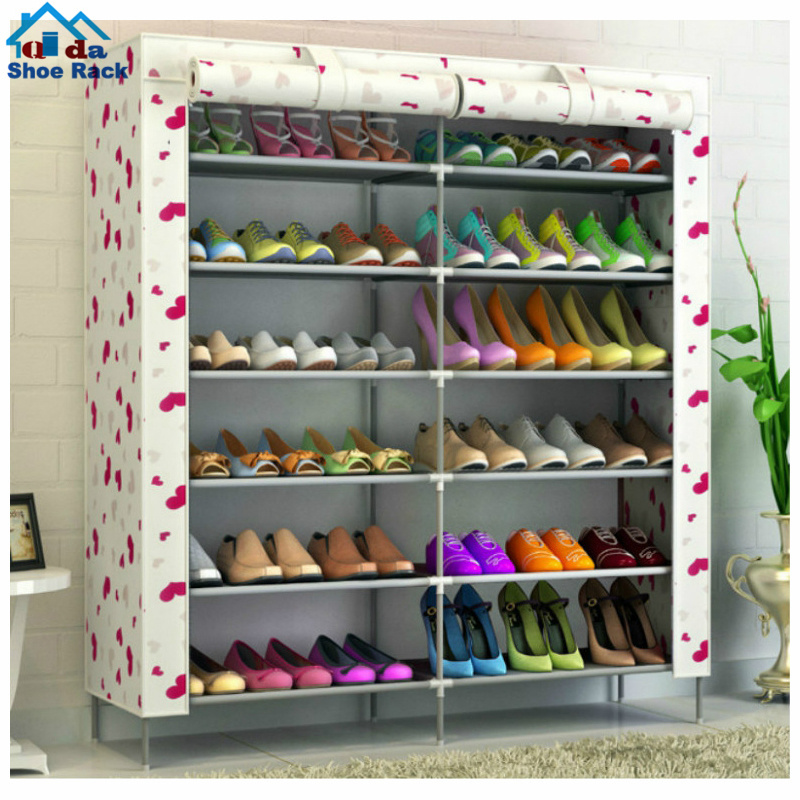 Wholesale Double Foldable Storage Plastic Magic Shoe Rack