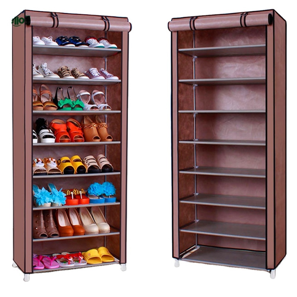 QIDA Fabric De Design Cheap Shoe Cabinets Rack Simple Designs Storage Folding portable Shoe racks Online For Sale