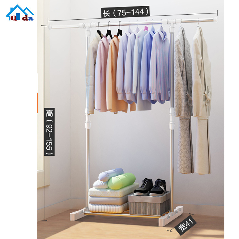 metal rack with wheels retail clothing display racks rail for hanging clothes for bedroom