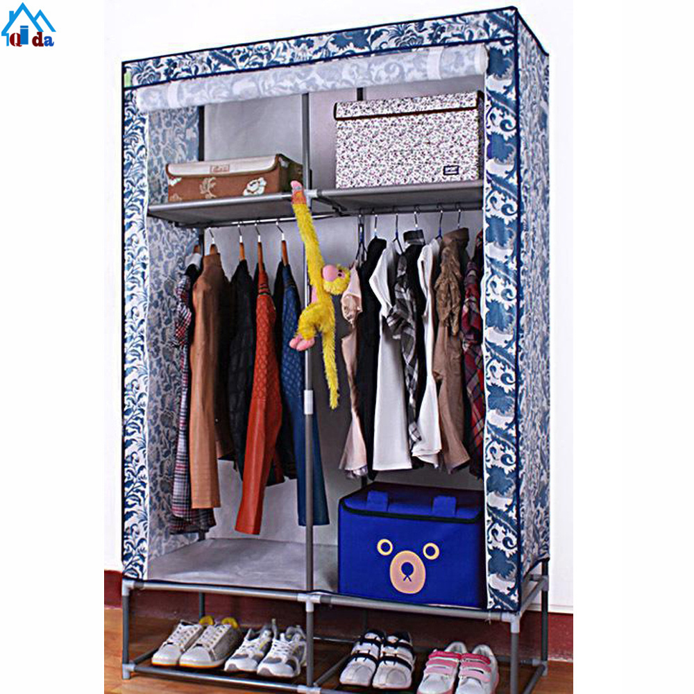 High quality storage folding accessories closet cloth underwear bedroom DIY fabric foldable wardrobe organizer with zipper