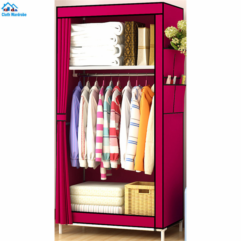 high-quality cheap portable bedroom closet cabinets storage closet organizers folding wardrobe steel almirah