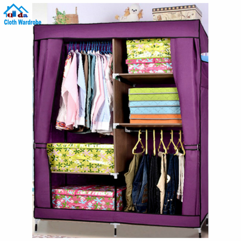 SW portable storage cabinet design assemble bedroom furniture clothes organizer closet cabinet assemble metal cabinet