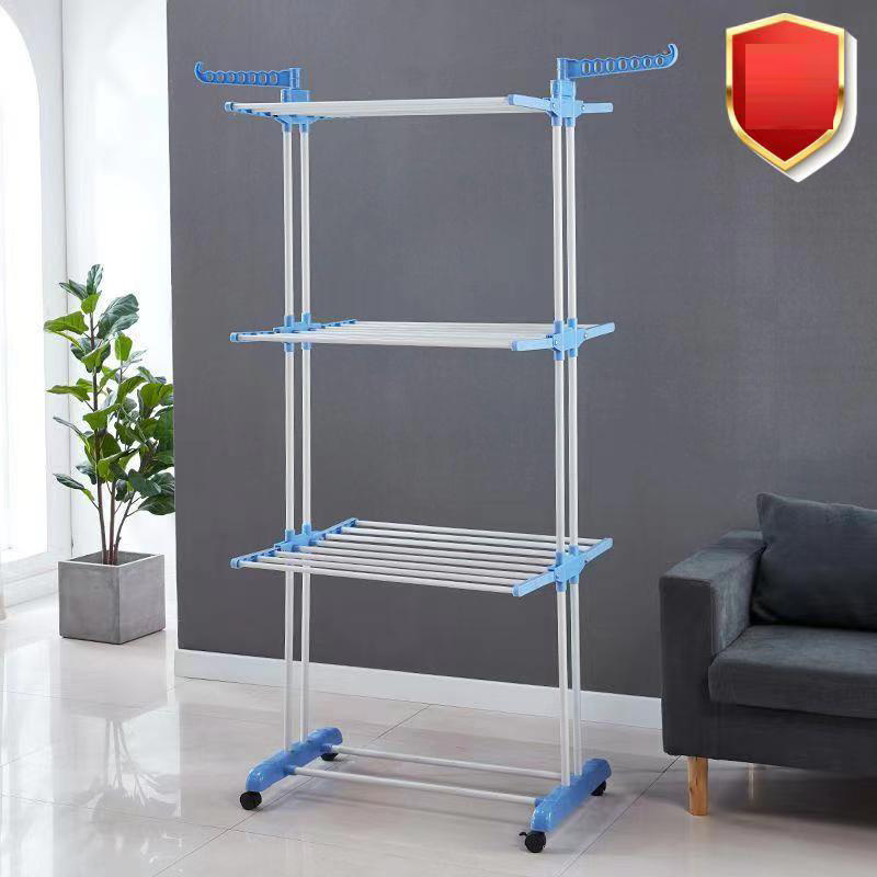 Heavy Duty Diy Metal Clothes Rack Free Standing Rolling Garment Clothing Hanging Rail Stand Clothes Display Organizer Rack