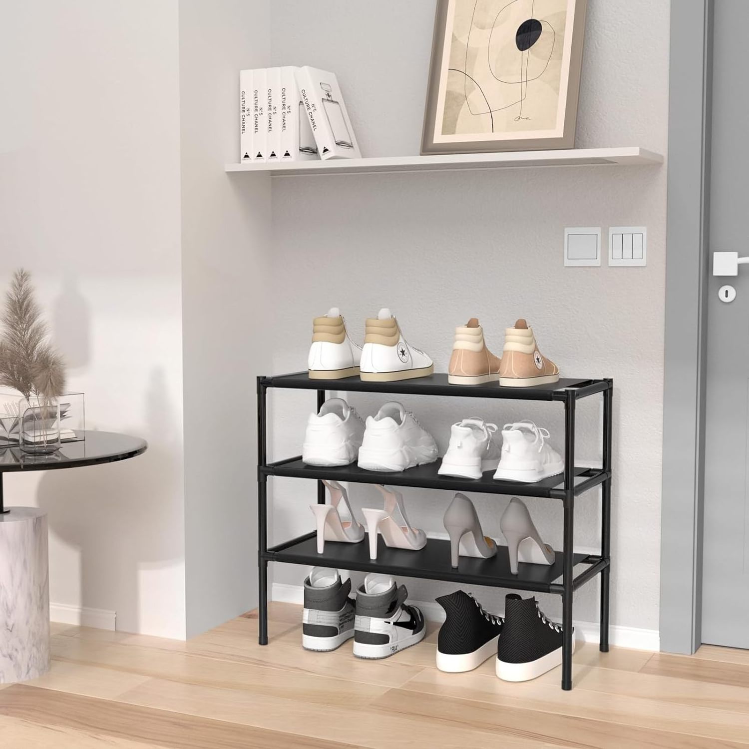 3-Tier Shoe Rack Shoe Organizer Shoe Rack for Closet