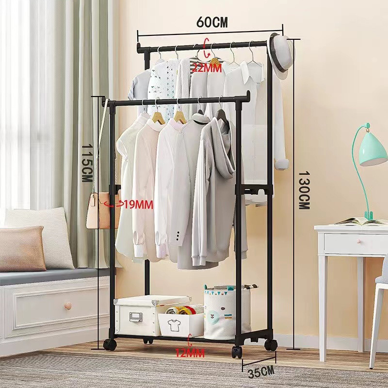 QIDA floor to display ceiling clothes rack hanger retail store clothing racks for sale for balcony