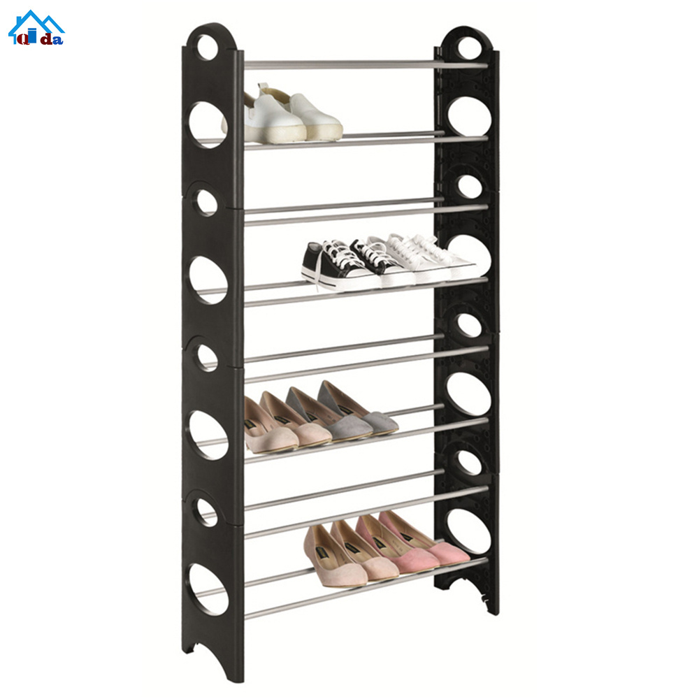 Storage cabinet assembled 4 Tiers shoe rack stainless steel fivetiers metal shoe cabinet