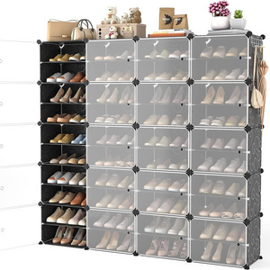 Plastic Cube Storage 6-cube Closet Organizer Storage Shelves Cubes Organizer Diy Plastic Closet Cabinet Modular Book Shelf Organ