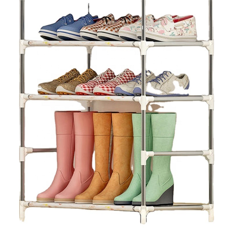 Modern Furniture Display Plastic Shelf Metal Rack Shoe Cabinet