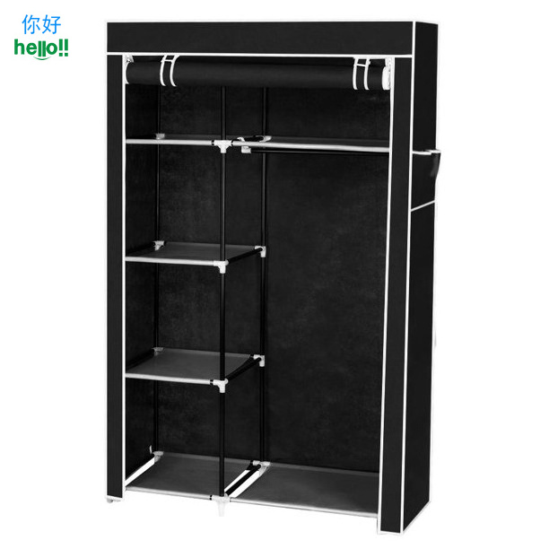 Closet Organizer and Storage Portable Closet Wardrobe Clothes Rack Standing Garment Cabinet