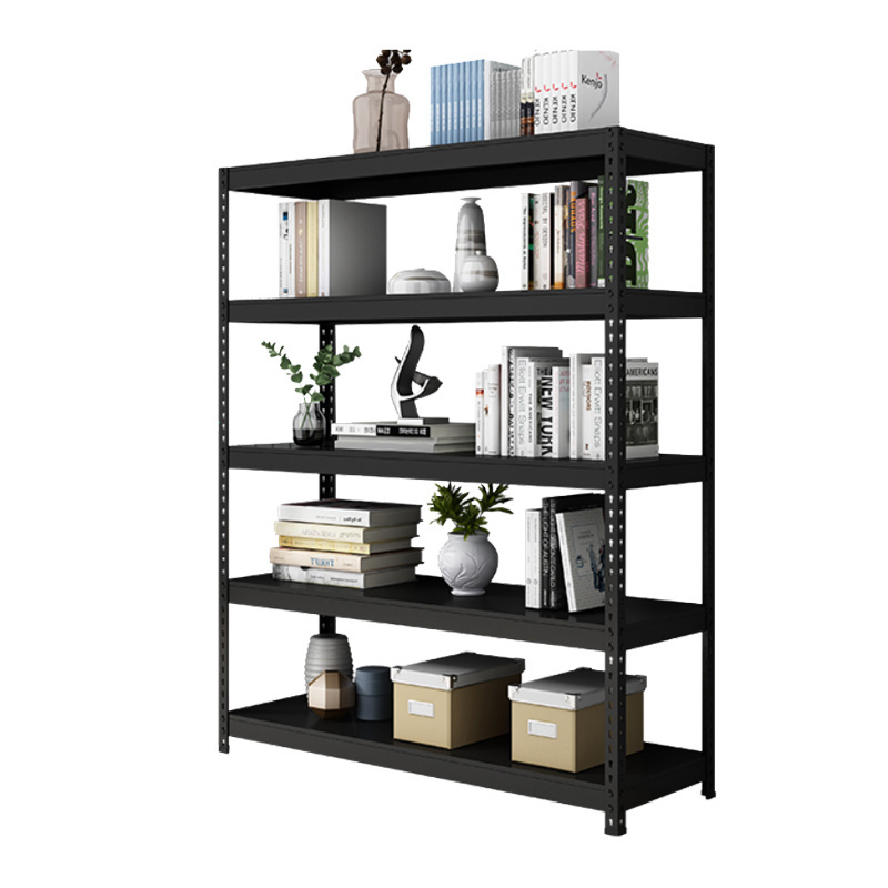 design portable modern furniture large tall bookcase 5tiers industrial metal ladder book shelf wooden for living room