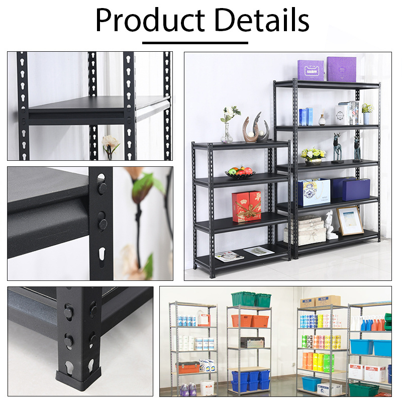 Powder coated Adjustable Shelve Metal Storage Rack Boltless shelving racking systems