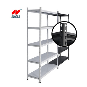 tingkat rak  metal rack metal duty MDF board cheap low price Meta Boltless  rivet  shelf