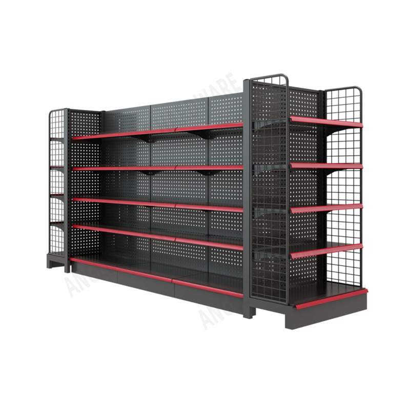 Customized Gondola shelf /Supermarket market display shelf/ Factory manufacturer  racks