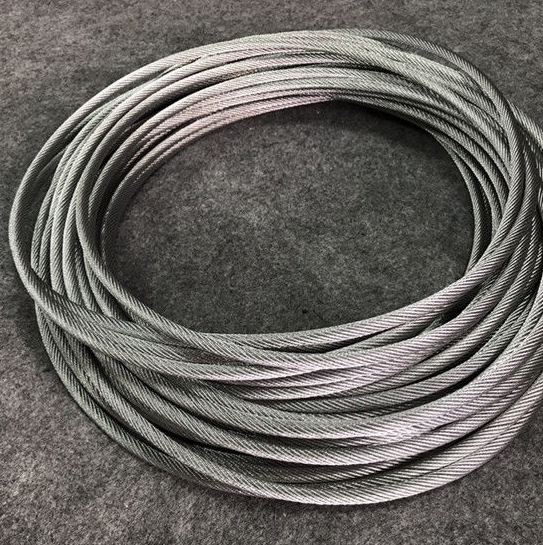 Support measurement 201 304 Corrosion Resistance 7*19 7*7 High Tensile steel cable 20mm 24mm Steel Wire Rope