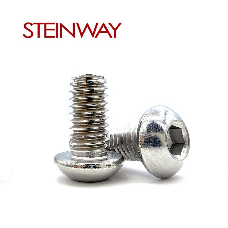 M2 M3 M4 M5 Stainless Steel 304 316 316L A2 A4 Blue Red Nylock patch Hexagon Torx Cross Recess Pan Head Machine Screw