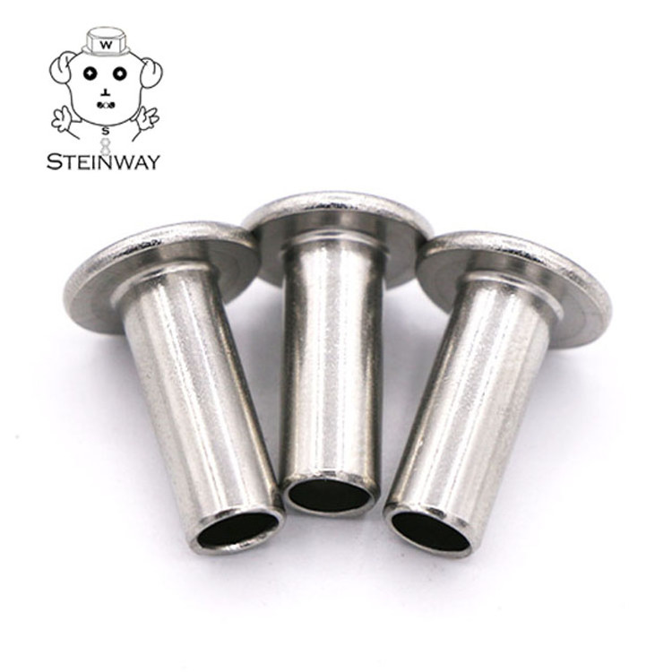 Stainless Steel 304 316 GB873 Truss Head Pan/Round Head Semi Tubular Rivet Pneumatic Brake Lining Rivet 1-32 Rivets