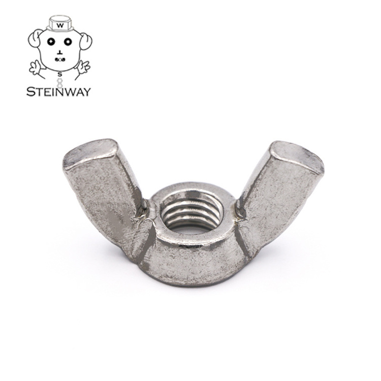 High Quality Stainless Steel Metric M3 M4 M5 M6x16 M8  Square Butterfly Wing Bolts and Nuts