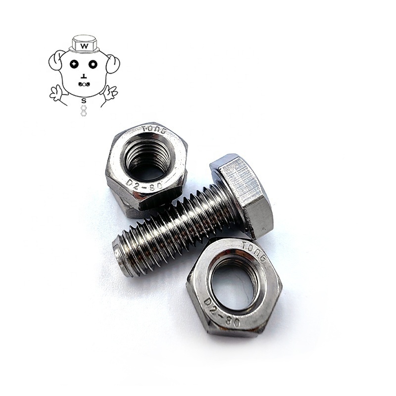 Stainless Steel Bolt and Nut M16X100 M10x125 316 Grade M39 M30 Hexagonal M8x20 M33 Bolts Fasteners and Bolts