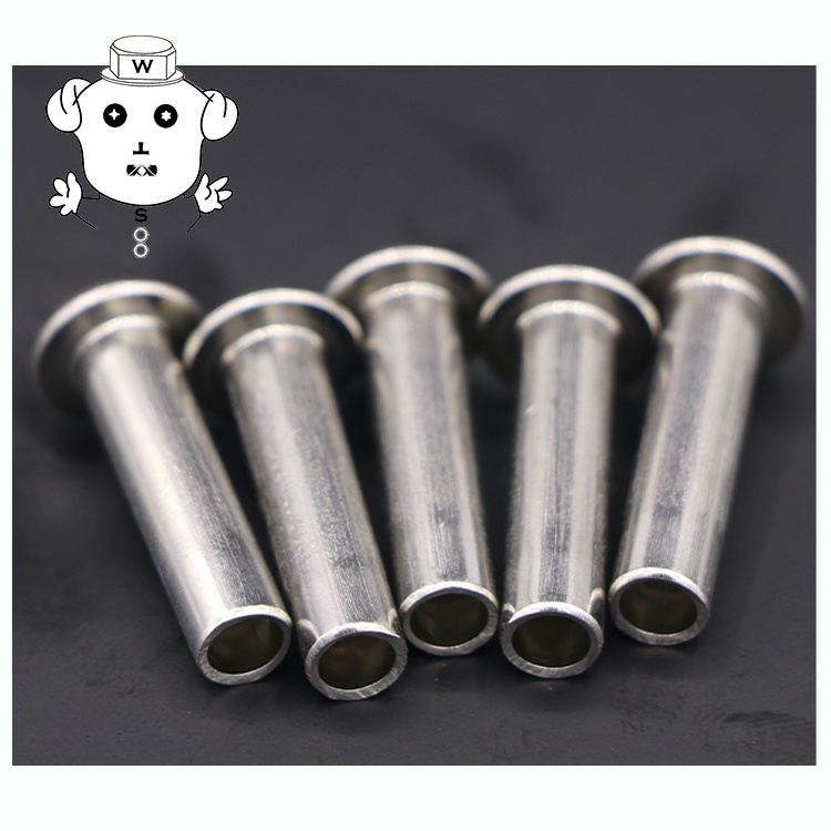 Stainless Steel SS304 Round Head 5mm/6mm Diameter Semi-Tubular Rivets