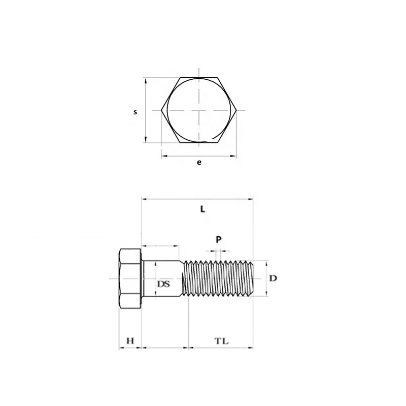 Stainless Steel Bolt and Nut M16X100 M10x125 316 Grade M39 M30 Hexagonal M8x20 M33 Bolts Fasteners and Bolts