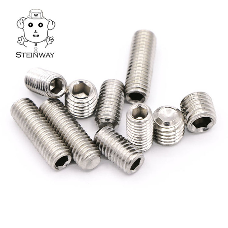 Hexagon Hex Socket Allen Flat Point Stainless Steel 1/4-20 3/8-16 10# Grub Set Screws