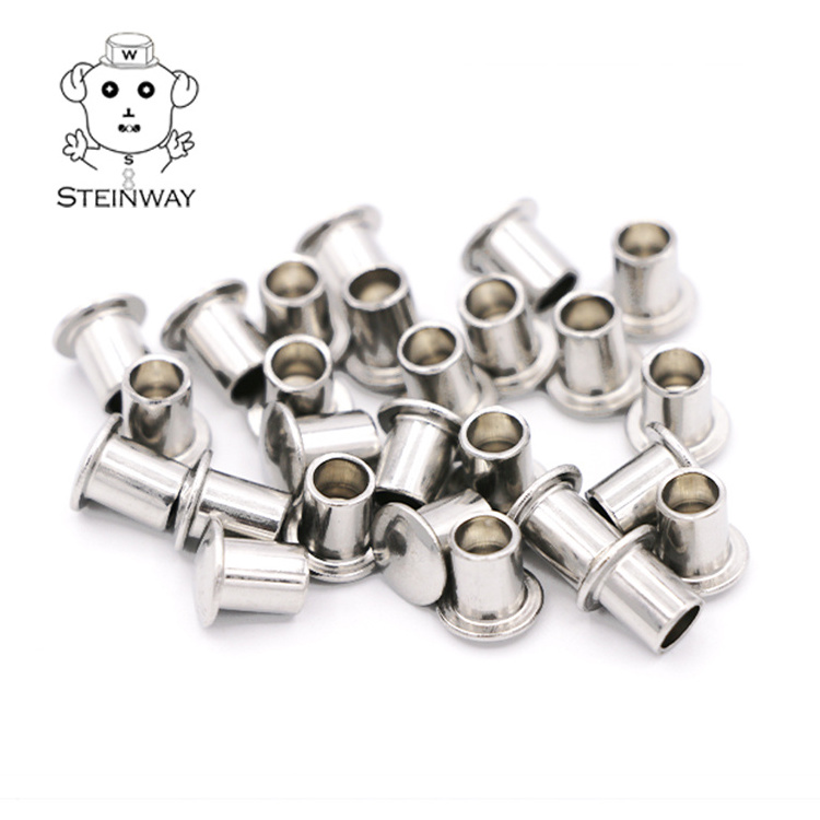 Stainless Steel 304 316 GB873 Truss Head Pan/Round Head Semi Tubular Rivet Pneumatic Brake Lining Rivet 1-32 Rivets