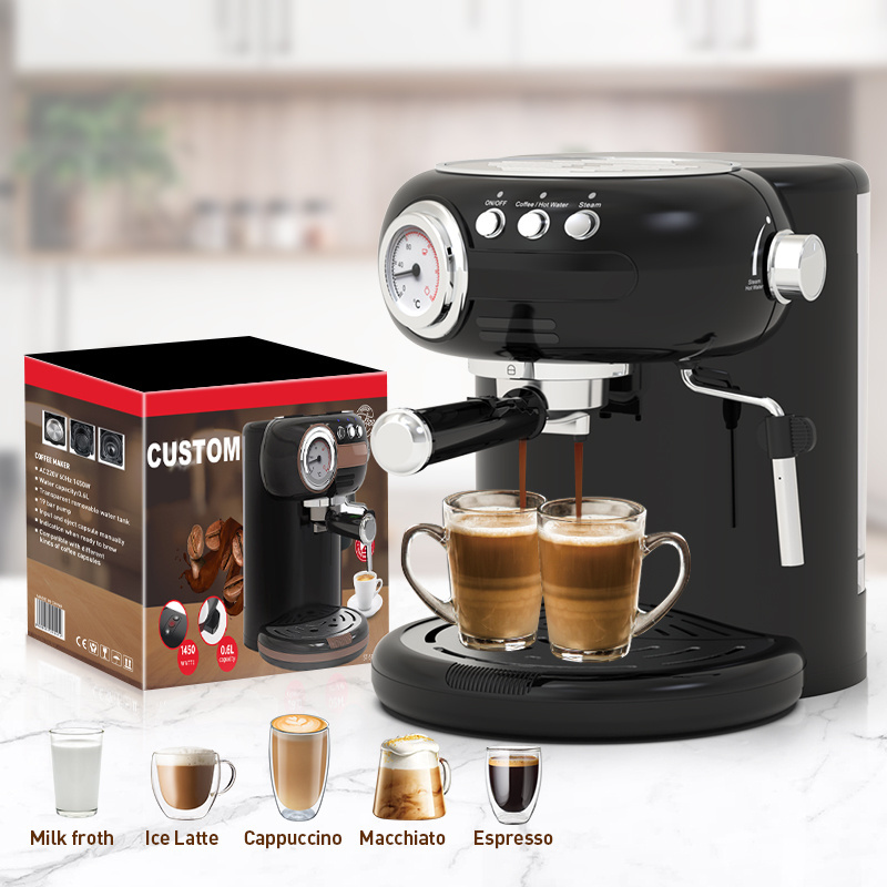 15 Bar Italian Pump Pressure Cappuccino Maker Cafetera Coffee Espresso Machine Maker