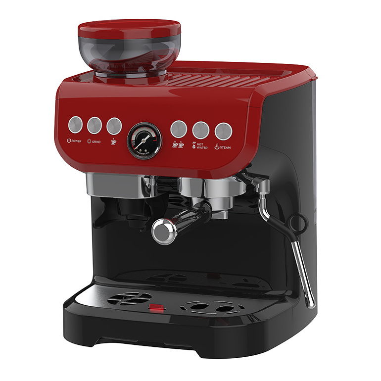 Home 15bar Espresso coffee cappuccino maker an automatic espresso machine brews coffee by forcing Espresso